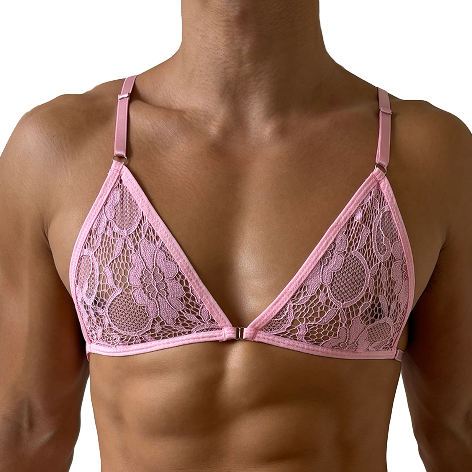 Lace Bralette Set - Sexy Open Bra Lace Halterneck Extreme