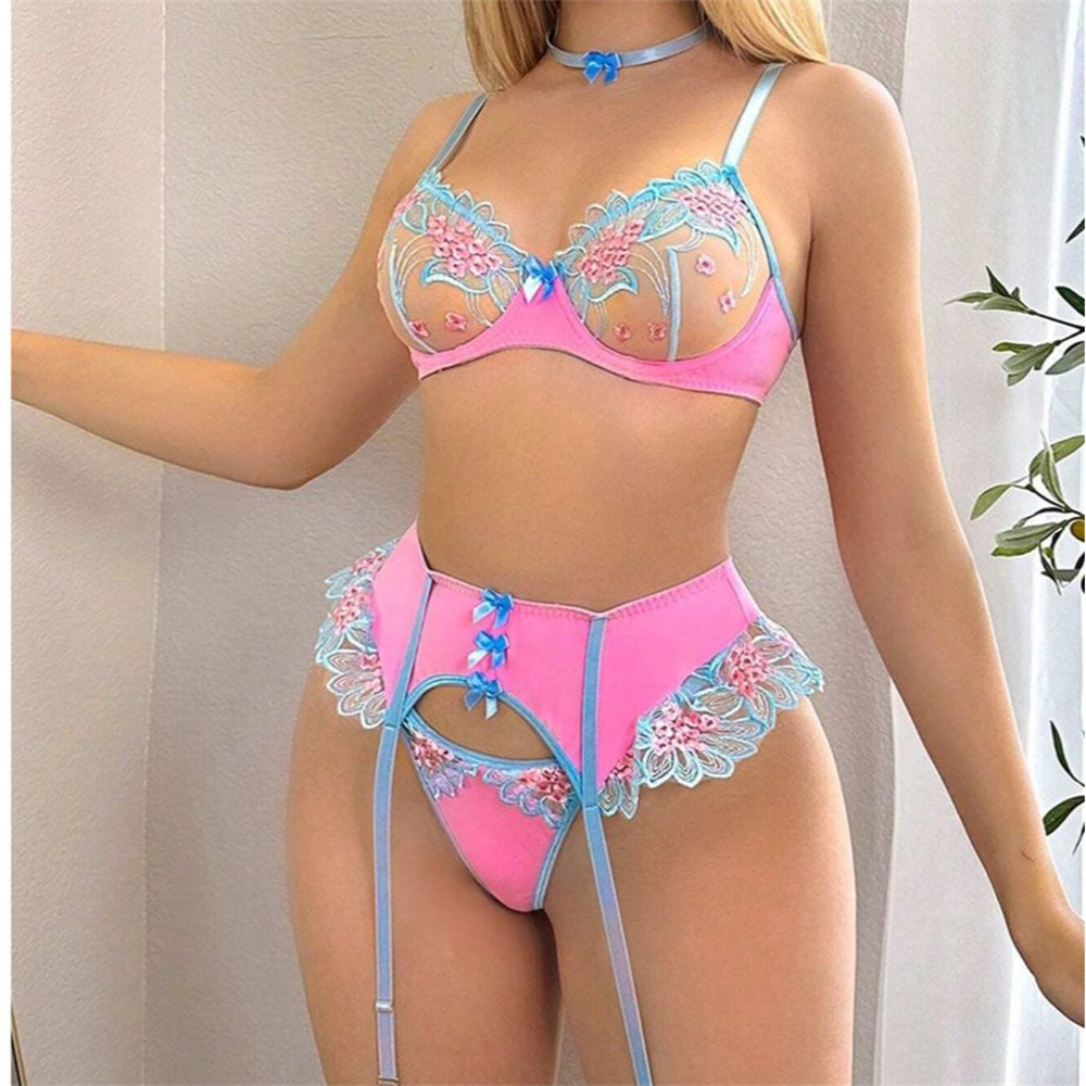 Sexy Fancy Lingerie Transparen - огляд і ціна Lace Bralette Set