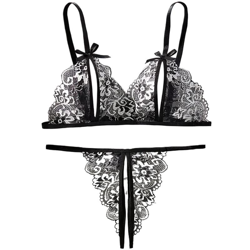 Black Hot Crotchless Sexy Wome - огляд і ціна Sheer Bra Lace