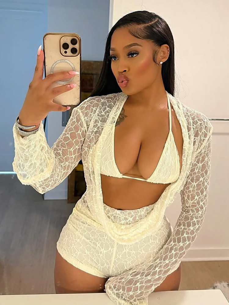 Weird Puss Sexy See Through 3  - огляд і ціна Lace Bralette Set
