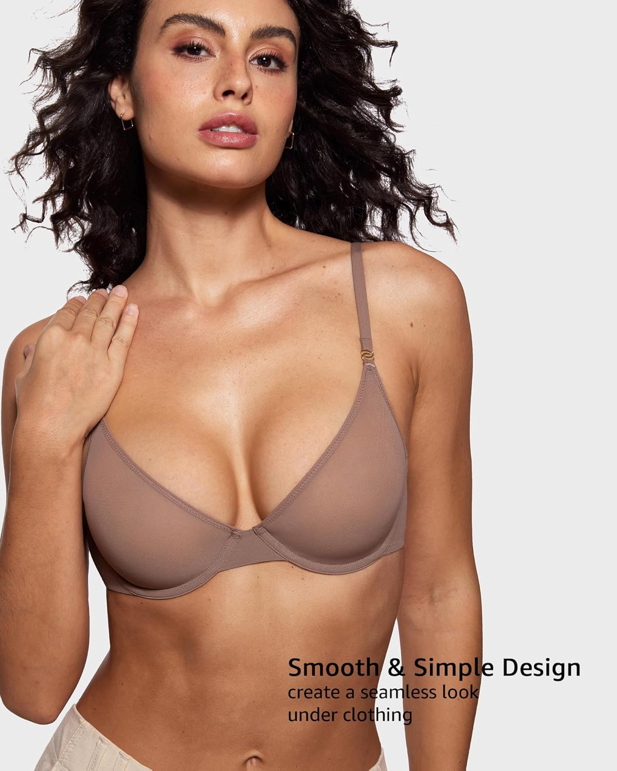 Women's Cosnufy Sheer Balconet - огляд і ціна Demi Bra Balconette