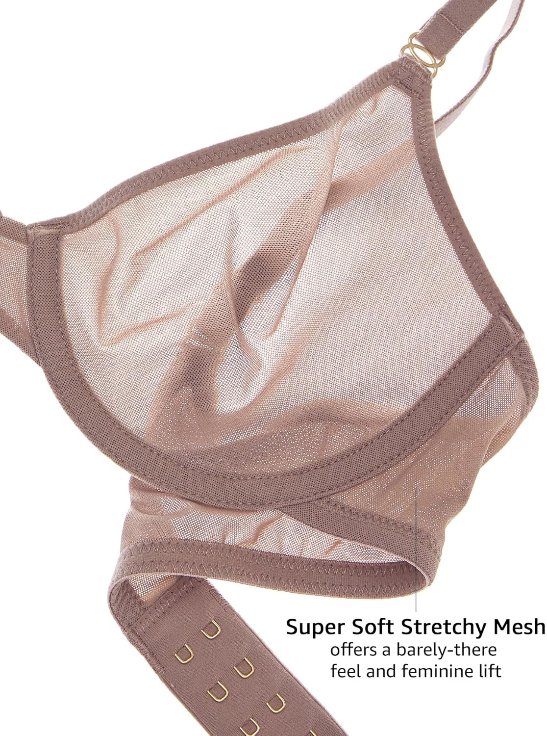 Women's Cosnufy Sheer Balconet - огляд і ціна Demi Bra Balconette