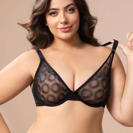 Plus Size Lace Bra Women Yello - огляд і ціна Minimizer Bra Women