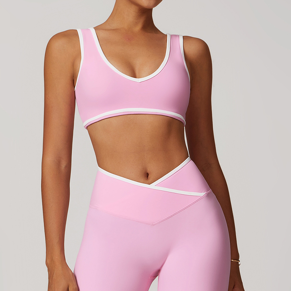 V-Neck Sports Bra Women Top Pu - огляд і ціна Plunge Bra Push Up