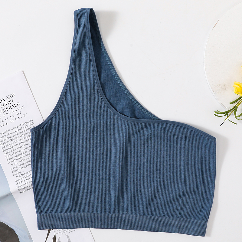 One Shoulder Tank Tops Women S - огляд і ціна T Shirt Bra Seamless
