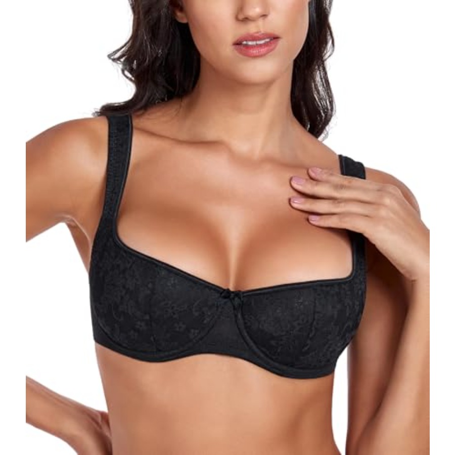 DotVol Women's Lightly Padded  - огляд і ціна Demi Bra Balconette