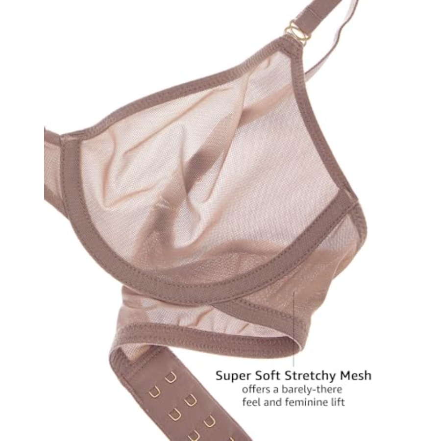 Women's Cosnufy Sheer Balconet - огляд і ціна Demi Bra Balconette