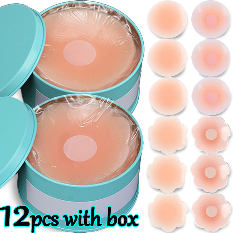 12pcs with Box Silicone Nipple - огляд і ціна Push Up Bra Silicone