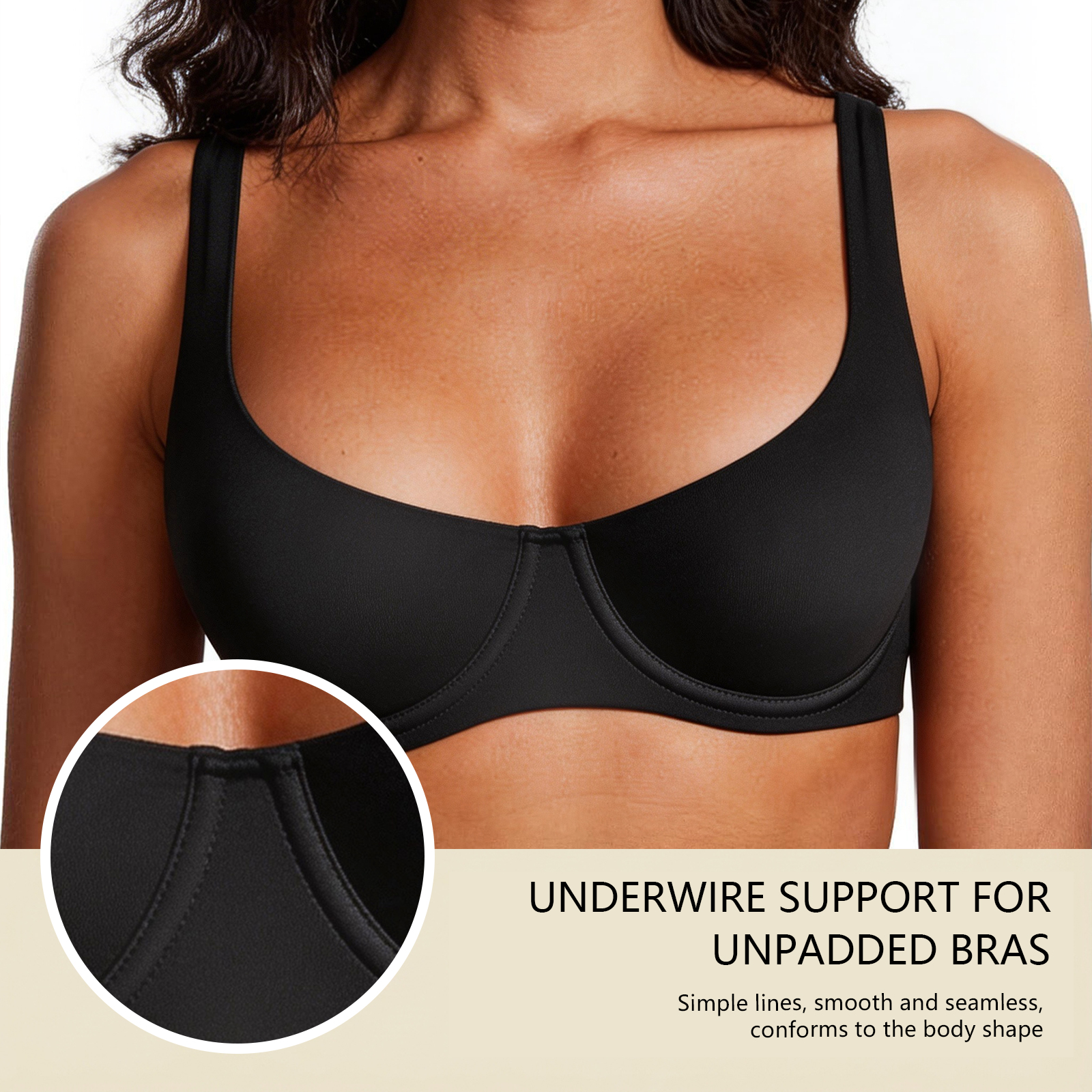Women's Unlined Balconette Spo - огляд і ціна Demi Bra Balconette