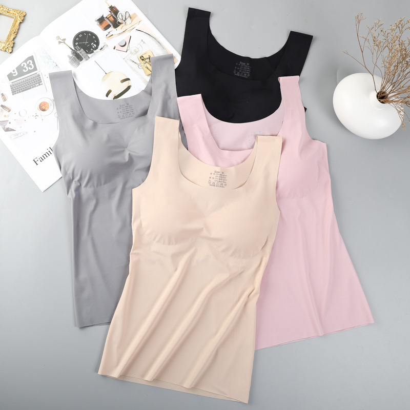 Ice Silk Wireless Push Up Tank - огляд і ціна T Shirt Bra Seamless