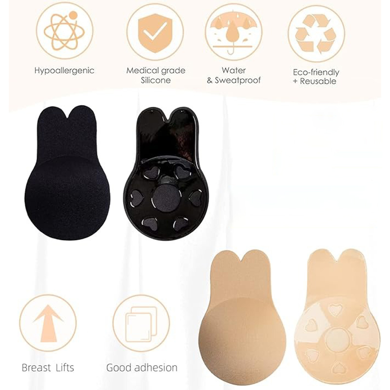 FallSweet 1 Pair Women's Invis - огляд і ціна Push Up Bra Silicone