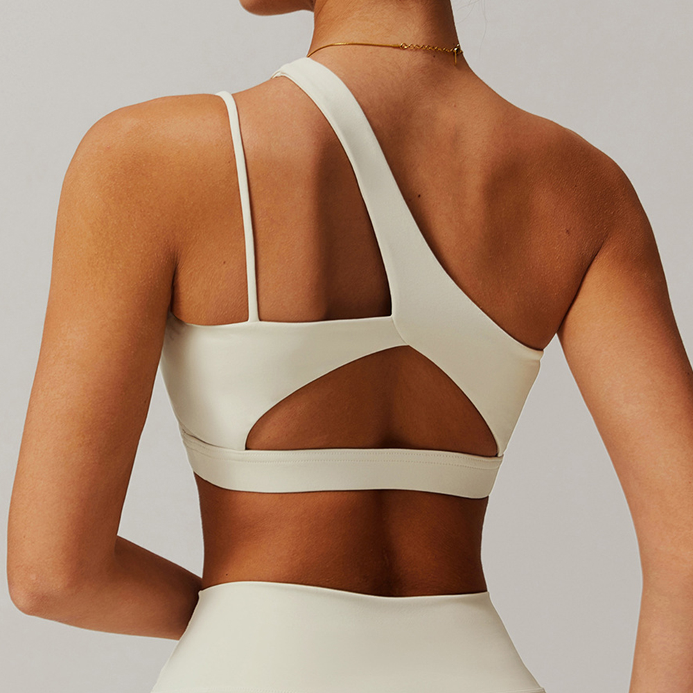 Oblique Shoulder Yoga Bra Wome - огляд і ціна Plunge Bra Push Up