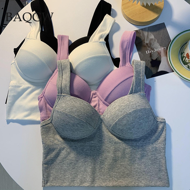 Korean Style Solid Padded Crop - огляд і ціна Underwire Bra Padded