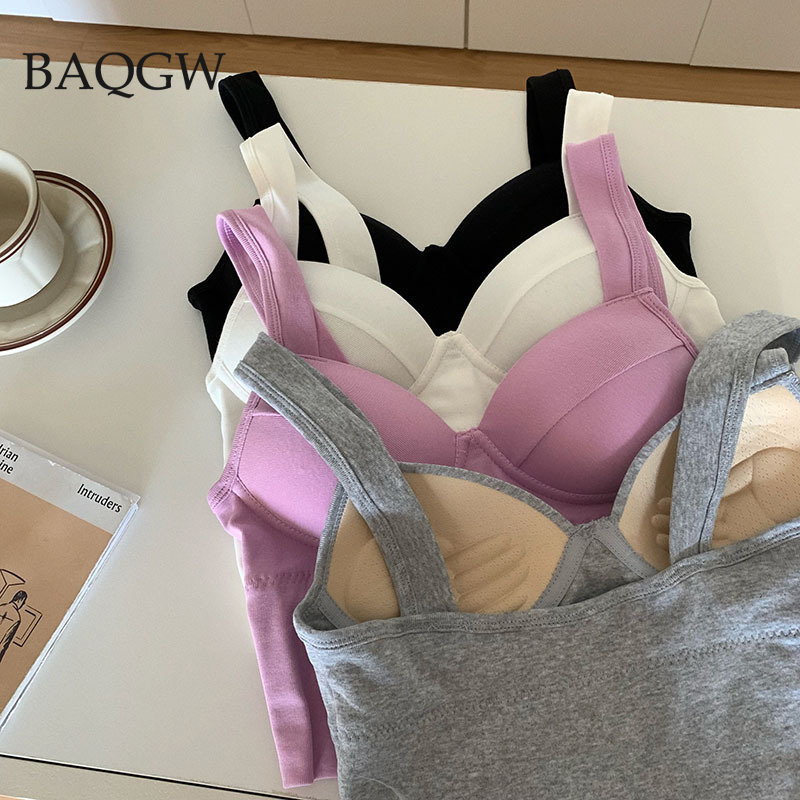 Korean Style Solid Padded Crop - огляд і ціна Underwire Bra Padded
