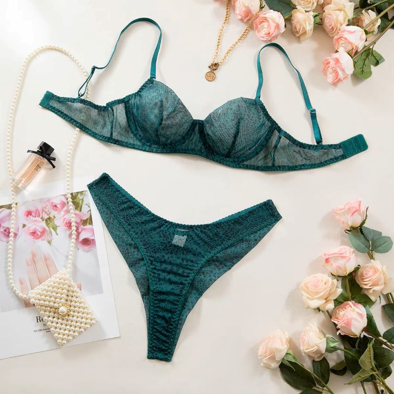 2pcs/Set Woman Lingerie Gather - огляд і ціна Plunge Bra Push Up