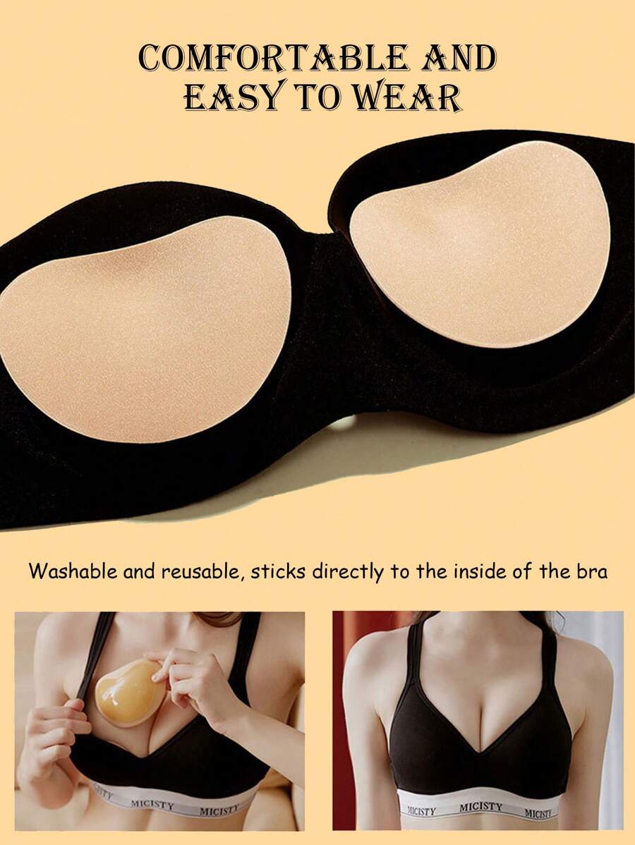 Silicone Sticky Bra Pads Push  - огляд і ціна Push Up Bra Silicone