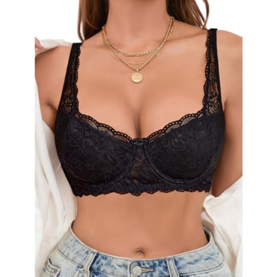 Avidlove Lace Bralettes for Wo - огляд і ціна Demi Bra Balconette