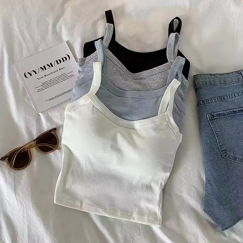 Crop Top Women Sexy Sleeveless - огляд і ціна T Shirt Bra Seamless
