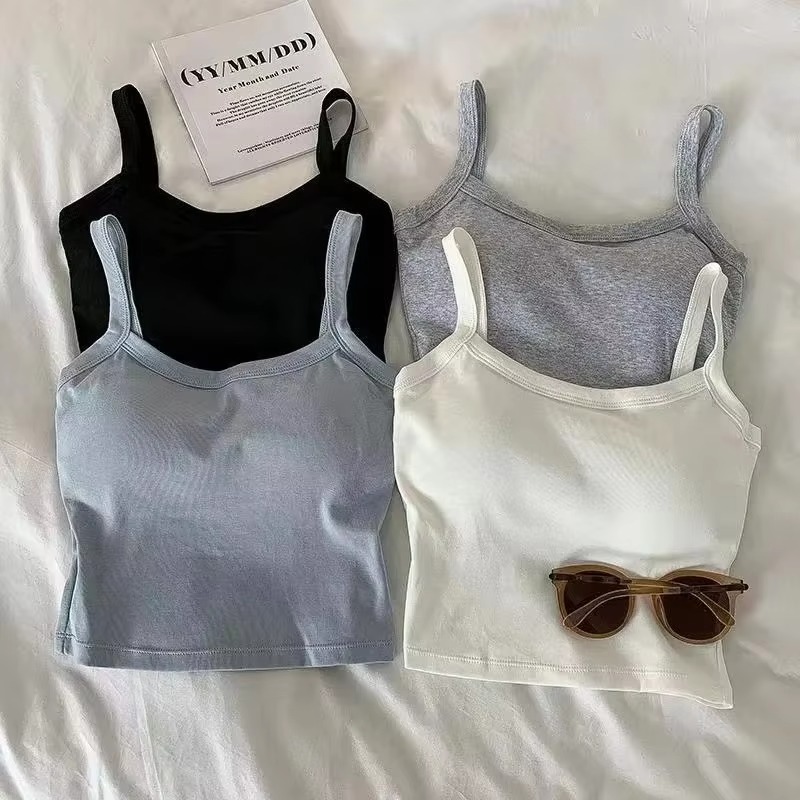 Crop Top Women Sexy Sleeveless - огляд і ціна T Shirt Bra Seamless