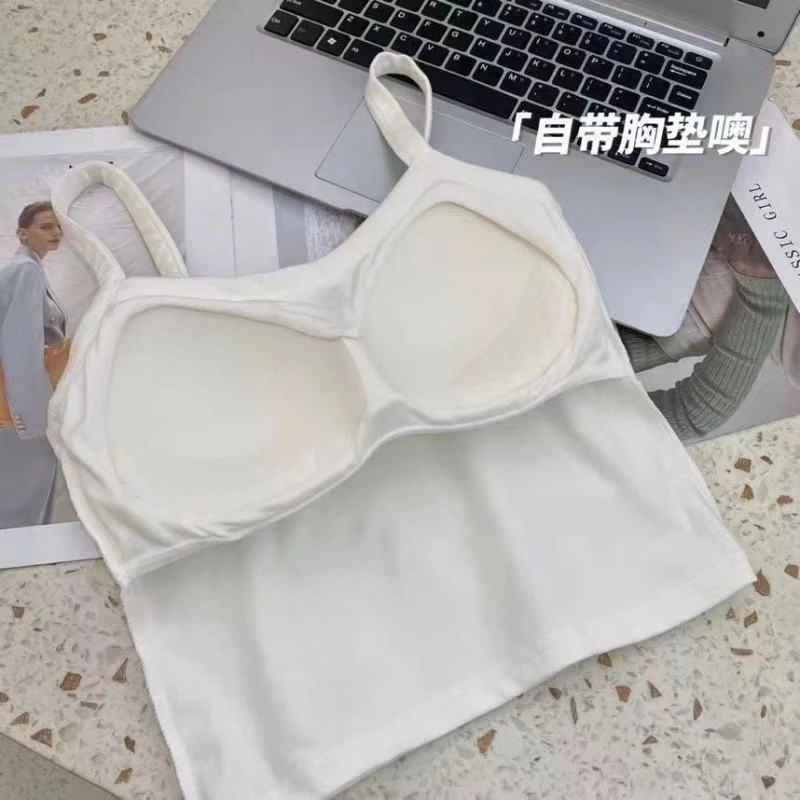 Crop Top Women Sexy Sleeveless - огляд і ціна T Shirt Bra Seamless